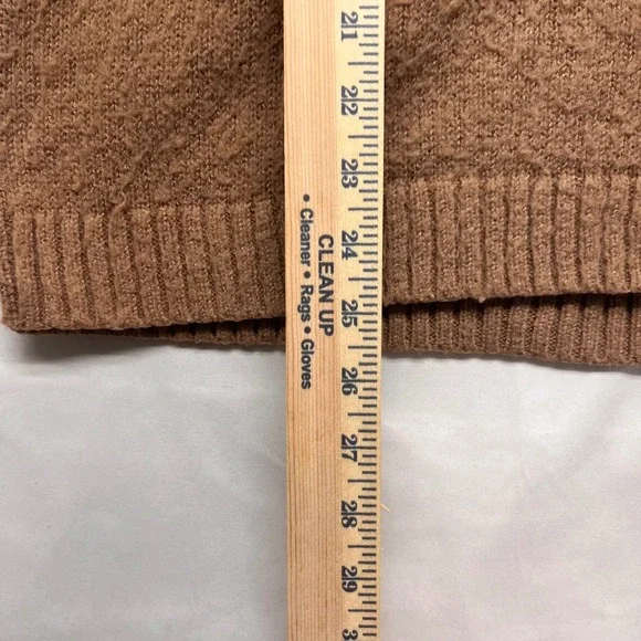 Wild Fable Brown V-Neck Oversized Pullover Sweater Small Recycled Polyester - Picture 5 of 8